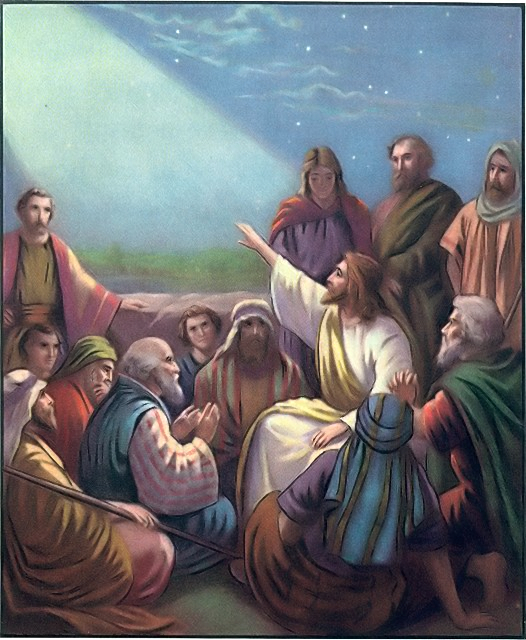 Jesus teaching the disciples